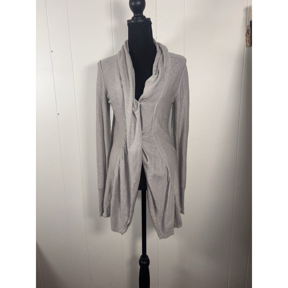 FREE PEOPLE Tan Tunic Cardigan Wrap Sweater Size XS
